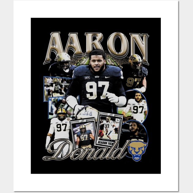 Aaron Donald College Vintage Bootleg Wall Art by Richard Michaud Art